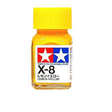 Gloss Lemon Yellow Enamel Paint 10ml - Tamiya X-8