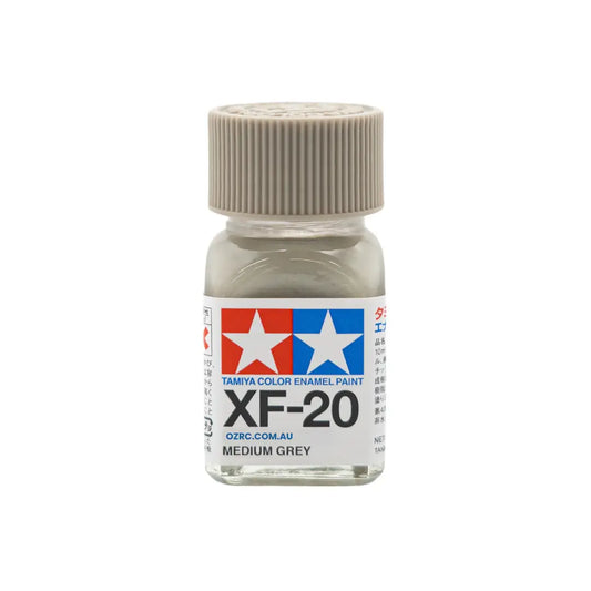 Flat Medium Grey Enamel Paint 10ml - Tamiya XF-20