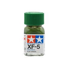 Flat Green Enamel Paint 10ml - Tamiya XF-5