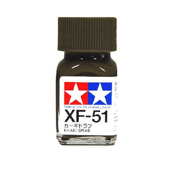 Khaki Drab Enamel Paint 10ml - Tamiya XF-51