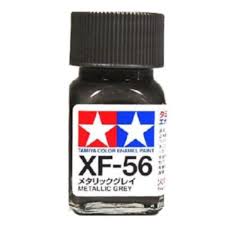 Metallic Grey Enamel Paint 10ml - Tamiya XF-56