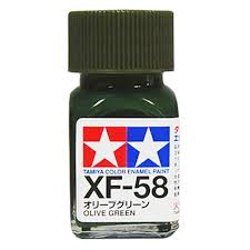 Olive Green Enamel Paint 10ml - Tamiya XF-58