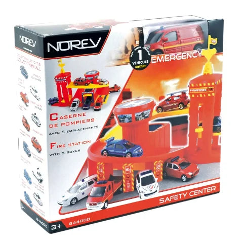 Safety Center Emergency + 1 Helicopter - 1/64 Scale - Norev - MTDNORG46000