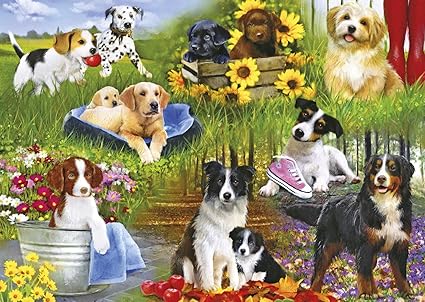 Playful Pups - 500 Piece Gibson Puzzles GIB3129
