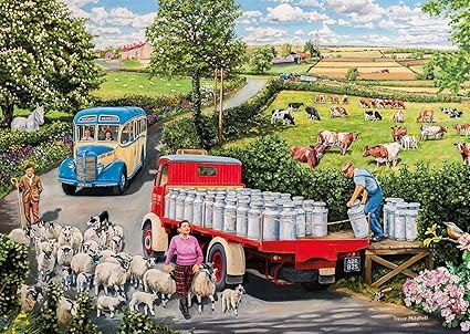 The Country Bus - Four 500 Piece Gibson Puzzles GIB5037