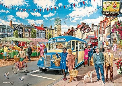 The Country Bus - Four 500 Piece Gibson Puzzles GIB5037