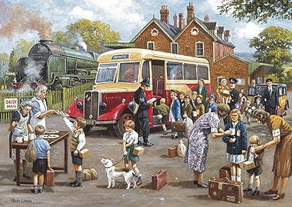 The Evacuees - Four 500 Piece Gibson Puzzles GIB5056