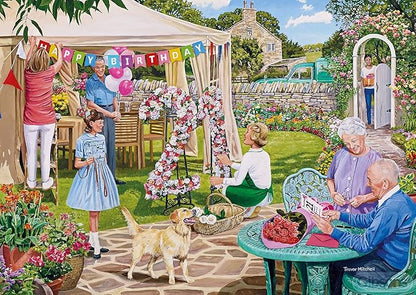 The Florist's Round - Four 500 Piece Gibson Puzzles GIB5058