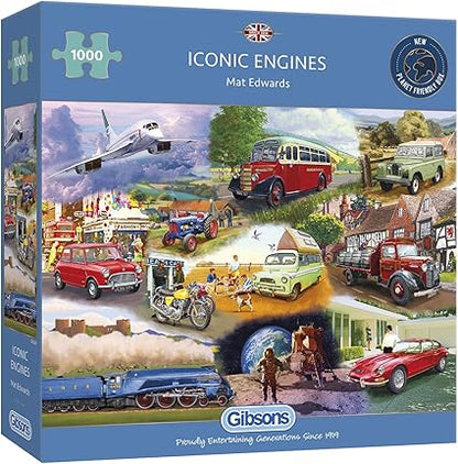 Iconic Engines - 1000 Piece Gibson Puzzles GIB6293