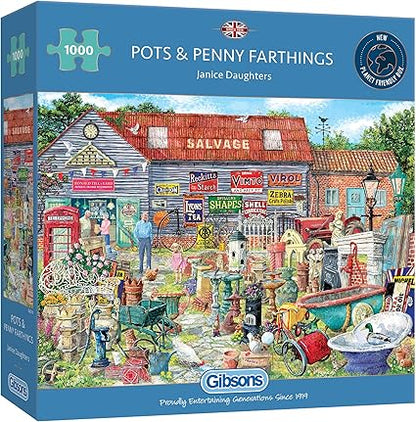 Pots & Penny Farthings -  1000 Piece Gibson Puzzles GIB6318