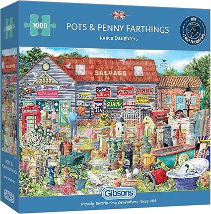 Pots & Penny Farthings -  1000 Piece Gibson Puzzles GIB6318