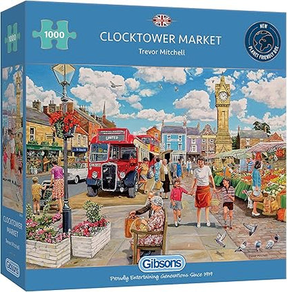 Clocktower Market -  1000 Piece Gibson Puzzles GIB6321