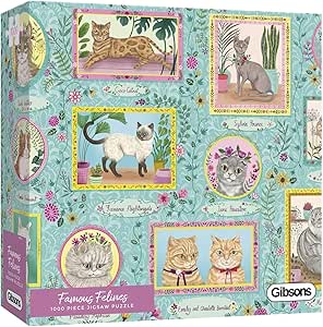 Famous Felines -  1000 Piece Gibson Puzzles GIB6603