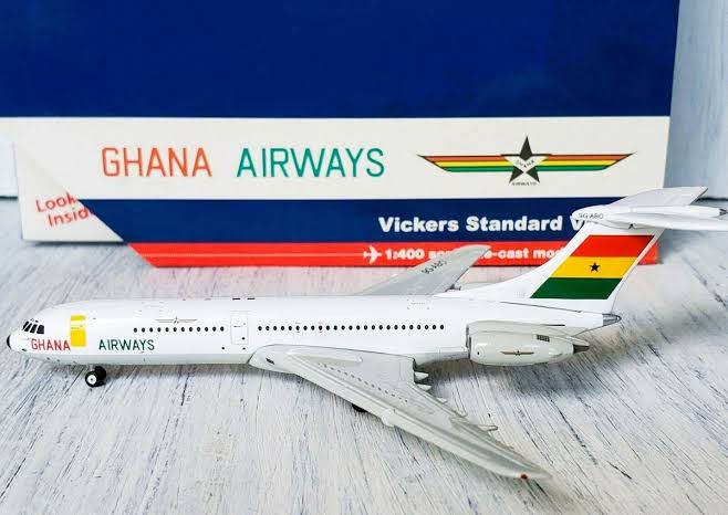 Vickers Standard VC-10 Ghana Airways - 1/400 Scale GeminiJets GJGHA689