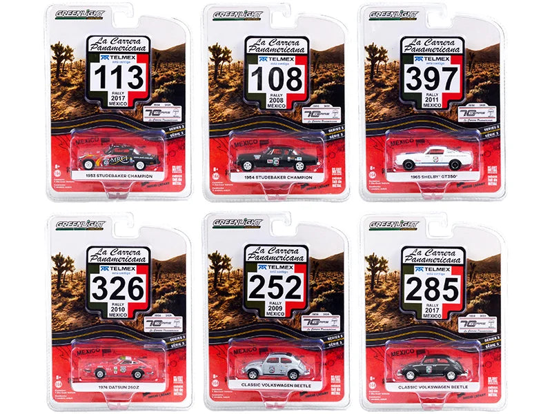 La Carrera Panamericana Series 3 Set of 6 1/64 GreenLight GR13280/48