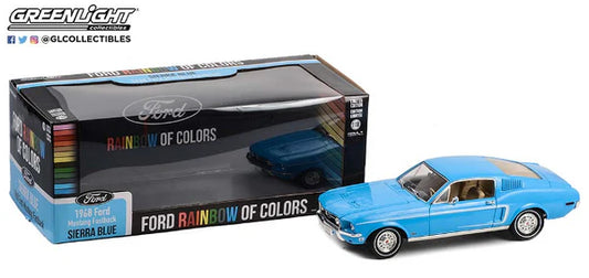 Ford Mustang Fastback "Ford Rainbow Of Colors"  '68 1/18 GreenLight GR13640