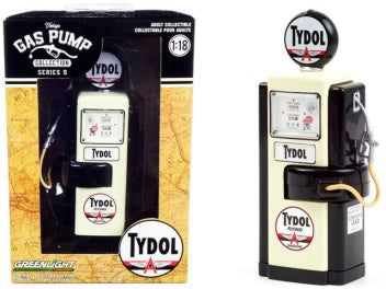 Vintage Gas Pumps S# 9 Wayne 100-A Gas pump Tydol 1/18 GreenLight GR14090A