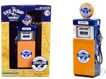 Vintage Gas Pumps S9 Wayne 505 Gas Pump Zerolene 1/18 GreenLight GR14090-B
