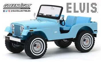Jeep CJ5 Artisan Coll Elvis Presley Blue 1/18 GreenLight GR19061