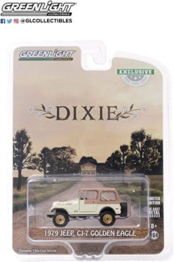 JEEP CJ7 Golden Eagle "Dixie" Hobby Excl 6 off 1979 - 1/64 Scale - Greenlight - GR30175