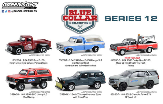 Blue Collar Collection Series 12 set off 6 1/64 GreenLight GR35260/48