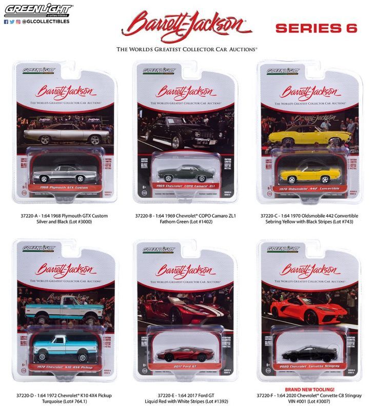 Barrett-Jackson Scottsdale Edition S6 set off 6 1/64 GreenLight GR37220/48