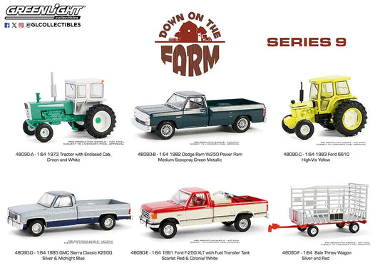 Down On The Farm Series 9 set off 6 1/64 GreenLight GR48090/48