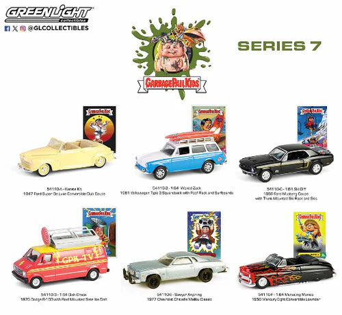 Garbage Pail Kids Series 7 set off 6 1/64 GreenLight GR54100