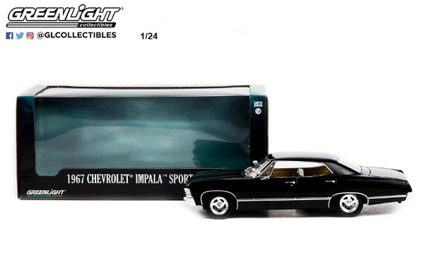 Chevrolet Impala Sport Sedan - Tuxedo Black 1967 1/24 GreenLight GR84035