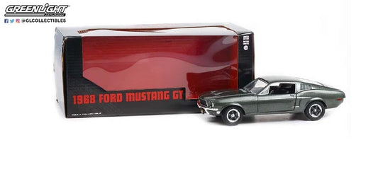 Ford Mustang Fastback GT Highland Green 1968 - 1/24 Scale - Greenlight - GR84038