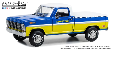 Running On Empty '69 Ford F-100 With Bed Cover - Goodyear 1/24 GreenLight GR85073/12