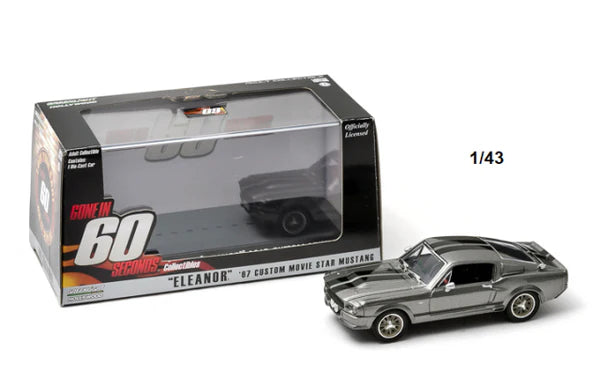 Ford Mustang Eleanor Gone In Sixty Seconds 2000 Silver 1/43 GreenLight GR86411