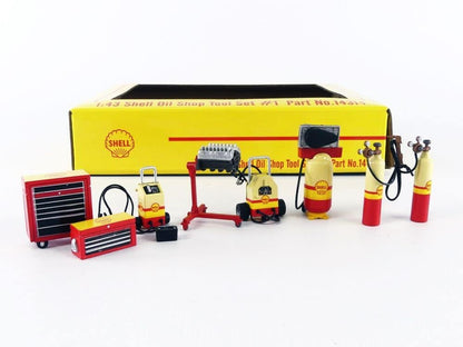 Shop Tool Set #1 Shell Oil 9 Pcs 1/43 GreenLight GRGMP14314