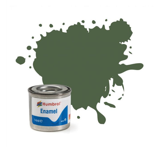 US Light Green Matt Enamel Paint 14ml - Humbrol 117