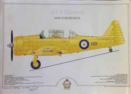 SAAF AT-6 Harvard MK.1 1301 Profile Poster - H1301
