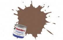 Brown Matt Enamel Paint 14ml - Humbrol 186