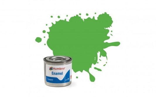 Bright Green Matt Enamel Paint 14ml - Humbrol 37