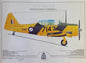 SAAF AT-6 Harvard 7147 Target Tug Profile Poster - H7147