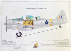 SAAF AT-6 Harvard 7301 Profile Poster - H7301
