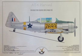 SAAF AT-6 Harvard 7693 Profile Poster - H7693