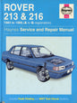Rover 213 & 216 Workshop Manual - Haynes - 1859602320