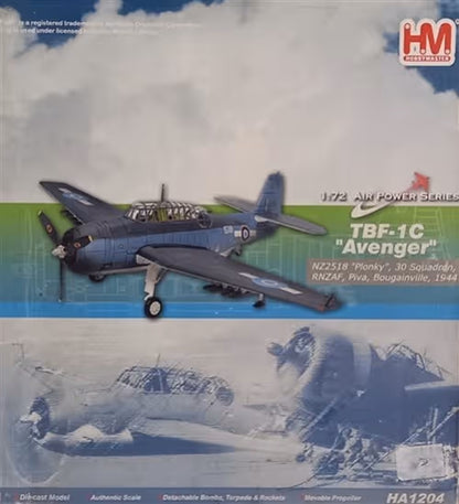 TBF-1C Avenger 1/72 Scale Hobby Master HA1204