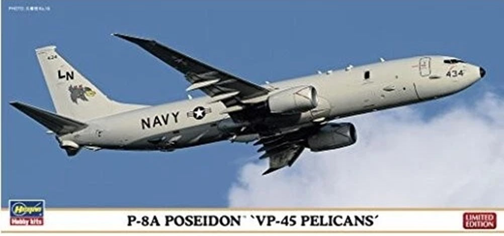 P-8A Poseidon 'VP-45 Pelicans' 1/200 Scale Hasegawa HAS10814
