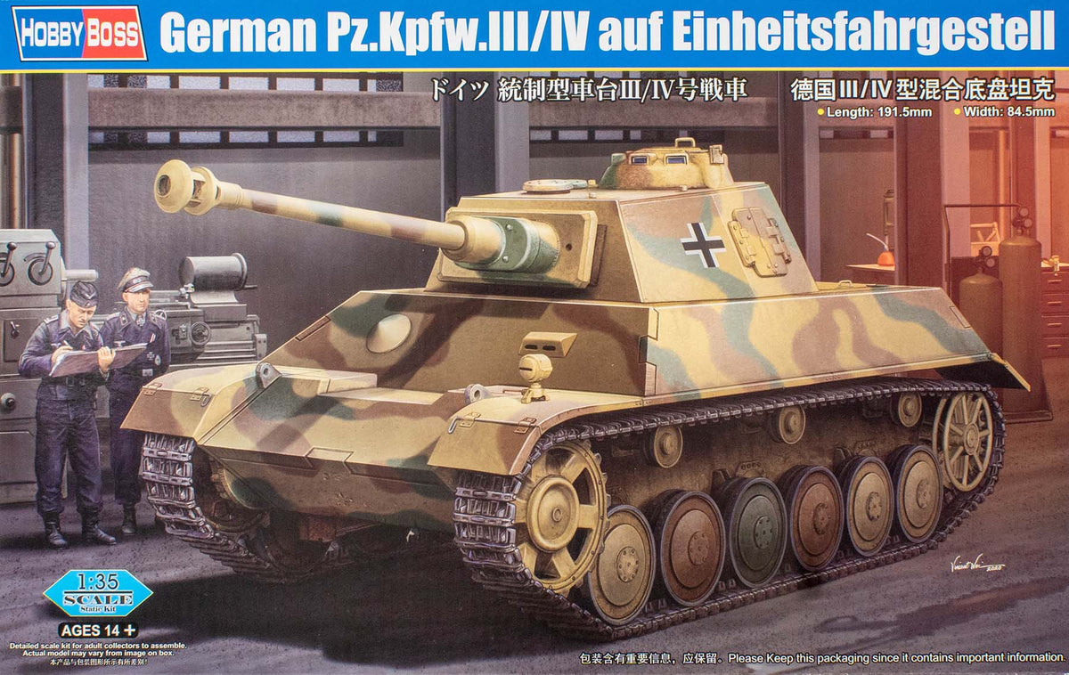 PZ.KPFW.III/IV AUF EINHEITSFAHRGESTELL  - 1/35 Scale Hobby Boss 80150