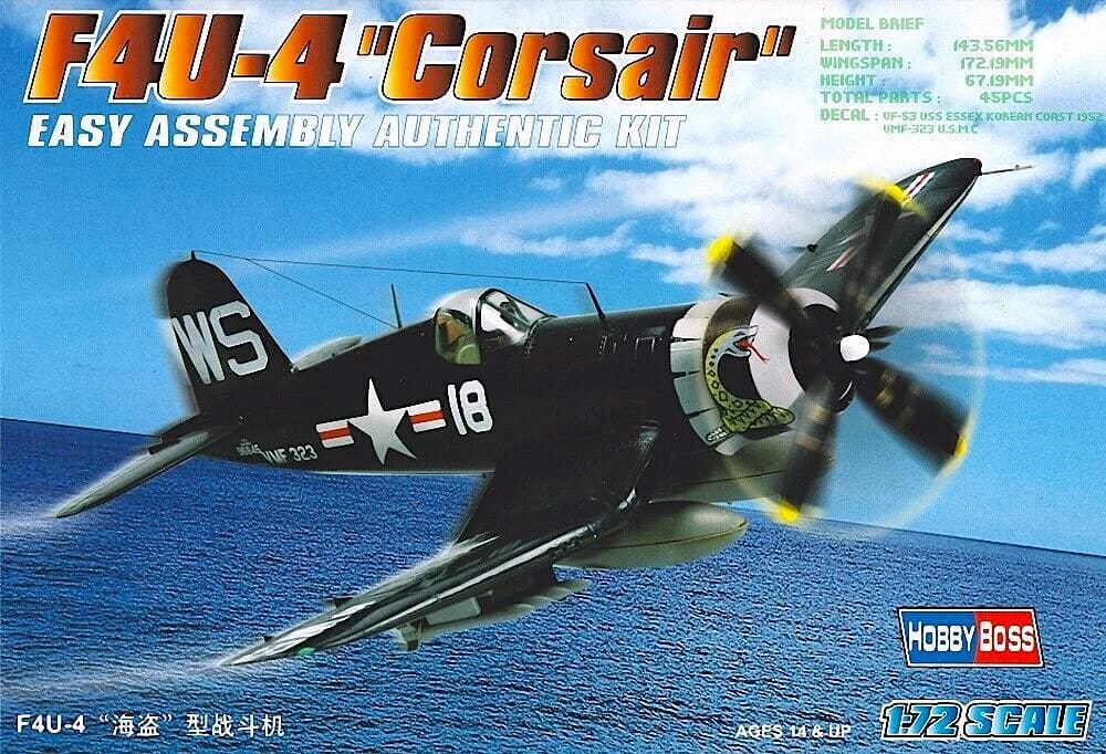 F4U-4 Corsair - 1/72 Scale Hobby Boss 80218