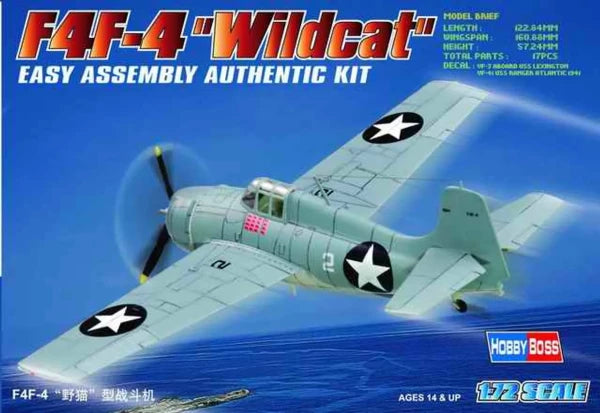 F4F-4 Wildcat - 1/72 Scale Hobby Boss 80220