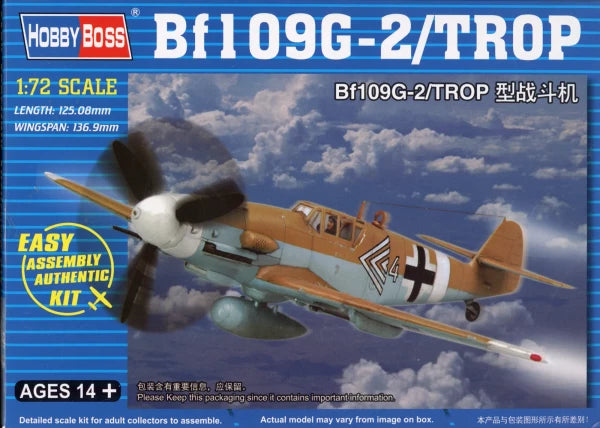 Messerschmitt Bf.109 G-2/Trop - 1/72 Scale Hobby Boss 80224