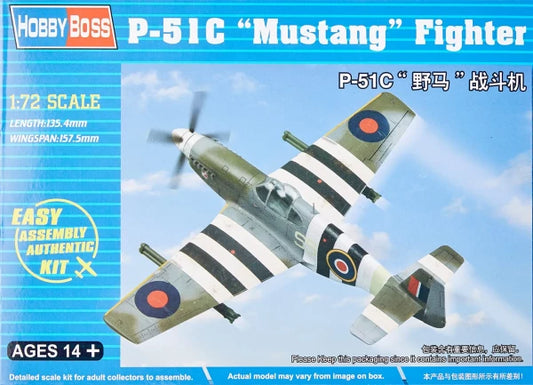 P-51C Mustang - 1/72 Scale Hobby Boss 80243