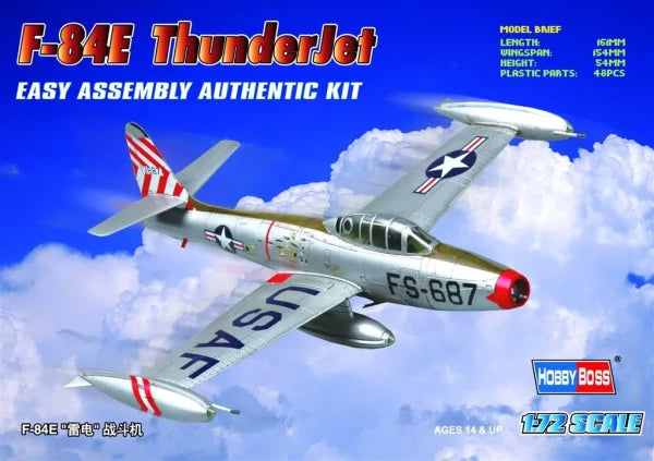 F-84E THUNDERJET - 1/72 Scale Hobby Boss 80246