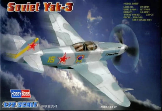 Yak 3 - 1/72 Scale Hobby Boss 80255